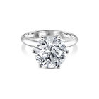 14k Ring E VS1 5.14 Carat Round Lab-grown Diamond GIA CERTIFIED Women Jewelry