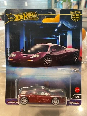 Hot Wheels Premium Car Culture Exotic Envy McLaren F1 - Marron Réal Riders - Photo 1/2