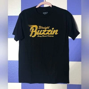 NWOT Honey Straight Buzzin Black Tee - Size S - Picture 1 of 3