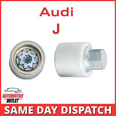 809 LETRA J MASTER BLOQUEO RUEDA SEGURIDAD PERNO ENCHUFE ANTIRROBO LLAVE PARA AUDI Foto 1 de 4
