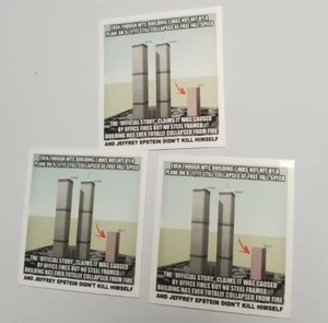 NEVER FORGET SEPTEMBER 11TH STICKERS (3) - Picture 1 of 20