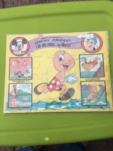 Jiminy Cricket Mickey Mouse Club Puzzle. Pkging From Antique Shop Marked 1950’s - Picture 1 of 9