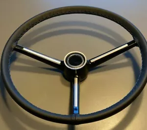 CUBIERTA DE VOLANTE DE CUERO PARA AUSTIN WOLSELEY 1000 62-71 PUNTADA MUCHOS COLORES - Imagen 1 de 6