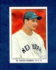 1930-1939 National Pastime: #49 LOU GEHRIG, Yankees 1985 Big League Collectibles
