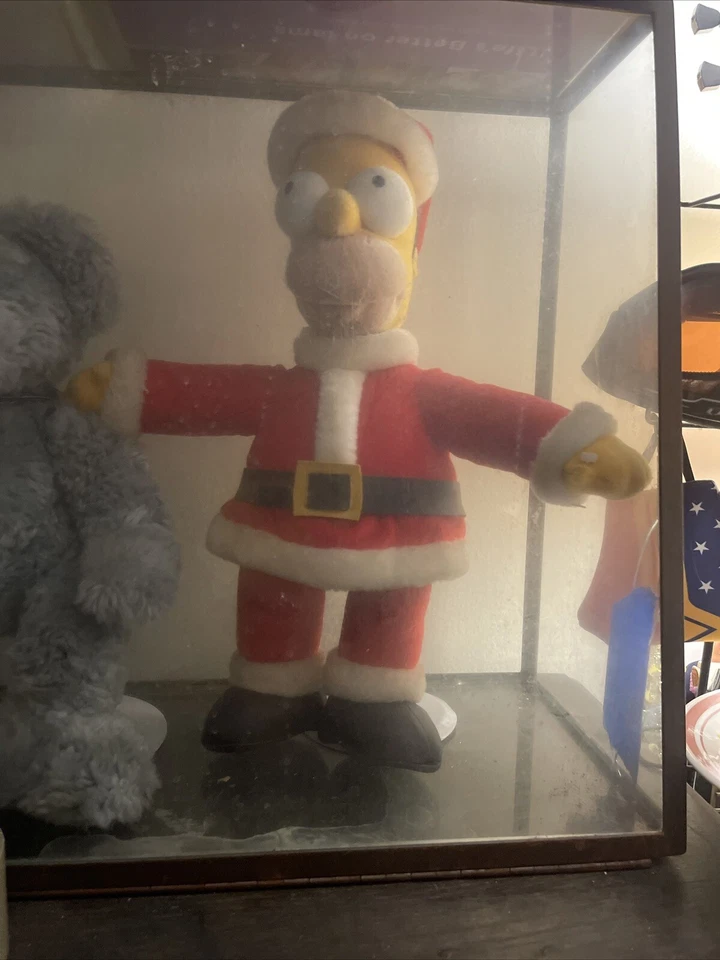Homer Simpson en traje de Santa 15 pulgadas felpa con soporte aplausos nuevo con etiquetas Foto 1 de 1