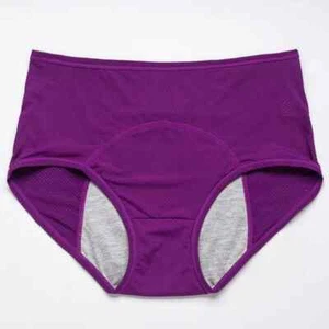 Leak Proof Menstrual Panties Women Underwear Period Cotton Waterproof Briefs - Picture 1 of 30