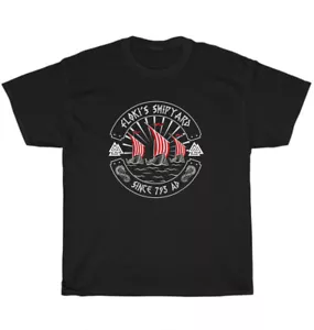 Viking Floki The Shipbuilder Flokis Shipyard Vikings Norse Mythology T-Shirt NEW - Picture 1 of 4