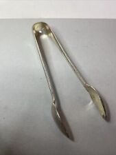 Walker & Hall Silver Plated Sugar Tongs | A1 EPNS | Birkdale Park Crest On Top