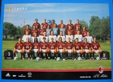 CARTOLINA UFFICIALE A.C. MILAN SQUADRA 2003-04 2004 SHEVCHENKO/INZAGHI - 21X29,7
