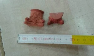 Medio Capitel Terracota 37MM Miniatura Pesebre Shepherds Crib Pastores - Imagen 1 de 1