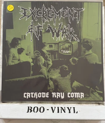 Excrement Of War -Cathode Ray Coma punk / hardcore vinyl lp record green NM / NM - Bild 1 von 4