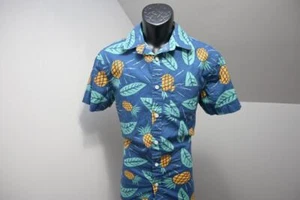 Urban Pipeline Pineapple Hawaiian Shirt Camp Hiking Button Up Mens Sz Small - Picture 1 of 7
