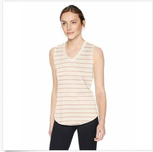 Mountain Khakis Damen XS Cora Tank Haze Streifen Baumwolle V-Ausschnitt Tank Top - Bild 1 von 12