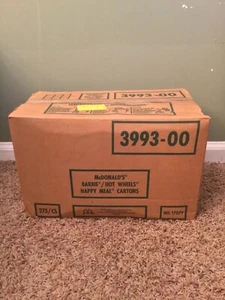 Vintage 1991 McDonald’s Barbie Hot Wheels Happy Meal Cartons Case 275 Count - Picture 1 of 6