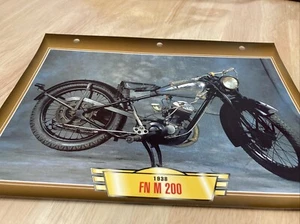 FN M 200 1938 fiche carte moto passion collection Atlas - Foto 1 di 2