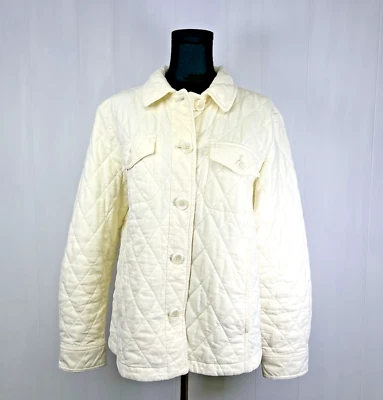 Chaqueta acolchada de pana Talbots talla grande chaqueta de granero bolsillos capas cabaña Foto 1 de 4