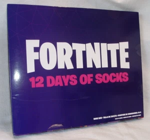 NIB FORTNITE 12 DAYS OF SOCKS BOYS LOW CUT/ CREW ADVENT / NO SHOW SHOE SIZE 10-4 - Picture 1 of 7