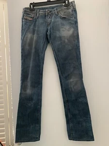 Diesel Lowky Stretch Denim Jeans Medium Wash Women's Size 28W X 34L - Picture 1 of 7