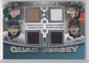 2012 ITG Heroes and Prospects Quad Jersey Silver Anthony Mantha Nathan MacKinnon