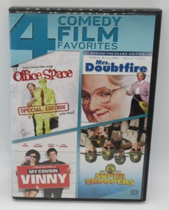 OFFICE SPACE/SUPER TROOPERS/DOUBTFIRE/COUSIN VINNY 4-FILM COLL. 4-DISC DVD SET - Picture 1 of 2