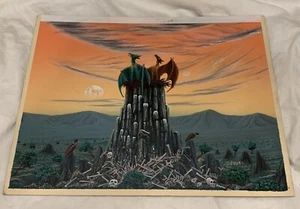 Steven Vincent Johnson Original Kunst Where’s The Beef Acryl auf Karton 12x15  - Bild 1 von 9