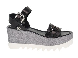 sandali con zeppa pollini