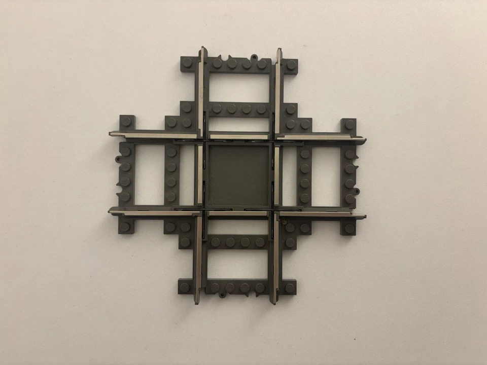 LEGO Train Track 9V Crossing 32087 - Gris oscuro Foto 1 de 1