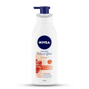 NIVEA Body Lotion Natural Glow, Cell Repair, LSF 15 & 50x Vitamin C 400ml - Bild 1 von 7