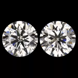 1 CARAT NATURAL DIAMOND STUD EARRINGS VERY GOOD ROUND BRILLIANT CUT PAIR 1ct - Picture 1 of 1