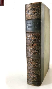 RELIGION - POETRY: POETICAL WORKS OF GEORGE CRABBE, 1866, Leather Illustrated - Picture 1 of 8