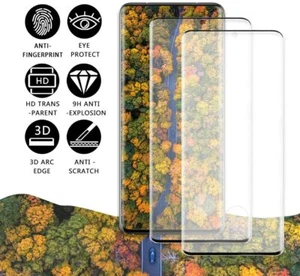 For Samsung Galaxy S20 Ultra Screen Protector HD Clear 9H Tempered Glass[3 Pack] - Picture 1 of 12