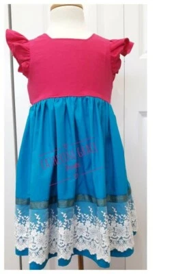 Vestido de Pascua para niña, vestido de Pascua, vestido de primavera para niñas, traje de Pascua, flores Foto 1 de 4