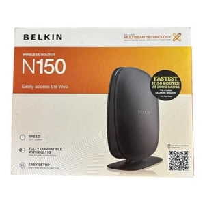 Belkin N150 Wireless Wi-Fi Router - New Open Box - Picture 1 of 4