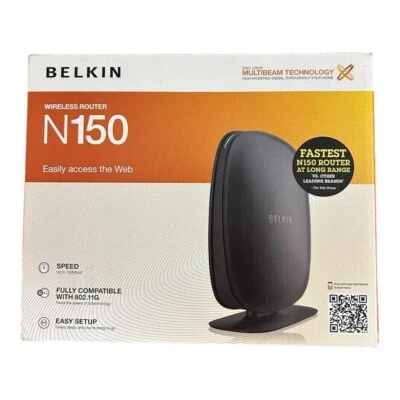 Belkin N150 Wireless Wi-Fi Router - New Open Box - Image 1 of 4