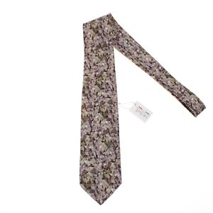 Italo Ferretti NWT Neck Tie in Greens/Multi Abstract 100% Cotton Made in Italy