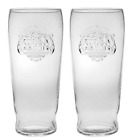 Stella Artois 2 x Embossed Pint Beer Glasses 585ml  BNWOB Man cave Belgium