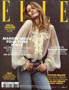 Elle N º 3857 22/11/2019 Vanessa Paradis / Comedor Mejor para Live / Bisutería - Imagen 1 de 1
