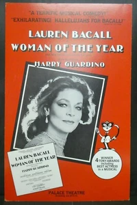 Lauren Bacall Woman of The Year Theater Broadway Window Card Poster 14" x 22" - Picture 1 of 6