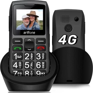 artfone 4G SIM-Free Mobile Phone for The Elderly with Big Button, LTE Unlocked E - Picture 1 of 9