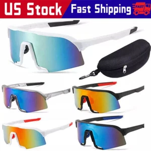 Occhiali da sole sportivi polarizzati outdoor ciclismo guida pesca occhiali UV400 - Foto 1 di 11