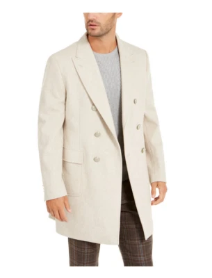 Abrigo TALLIA Hombre Doble Pecho Mezcla Lana Beige Talla S 400074 Foto 1 de 2