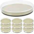 10 Pcs Agar Plates For Experiment Petri Container Round Dish Laboratory
