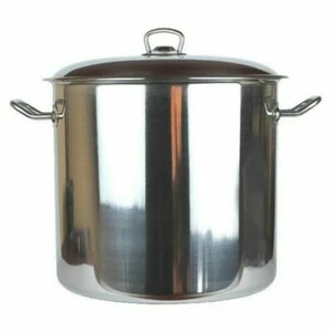 XL Edelstahl Koch Topf / Kessel ca. 18 L Camping Outdoor Gastronomie Suppentopf - Bild 1 von 1