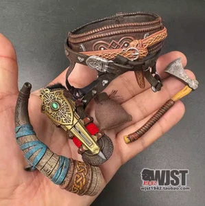 1/6 Viking Assassin Ancient Soldier Belt Axe Horn Model for 12''Figures - Picture 1 of 3