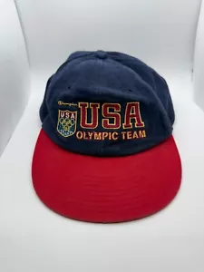 Vintage United States Olympics Team Hat Mens Snapback Champion National USA NWT - Picture 1 of 7