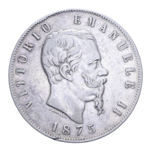 5 LIRE 1875 ROMA NC VITT. EMANUELE II - Picture 1 of 2