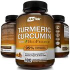 ? Turmeric Curcumin with BioPerine Black Pepper 95% Curcuminoids 1300mg 180 Caps