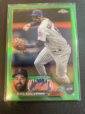2023 Topps Chrome Update Sapphire LUIS GUILLORME Green Refractor #d /99 #USCS149 - Image 1 of 2