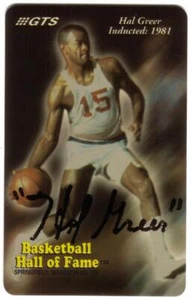 10m Basketball Hall of Fame: Hal Greer SIGNED (Autographed)! Phone Card - Picture 1 of 1