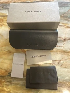 Giorgio Armani NEW Case Sunglasses Eyewear Box ORIGINAL Luxottica Italy - Picture 1 of 1